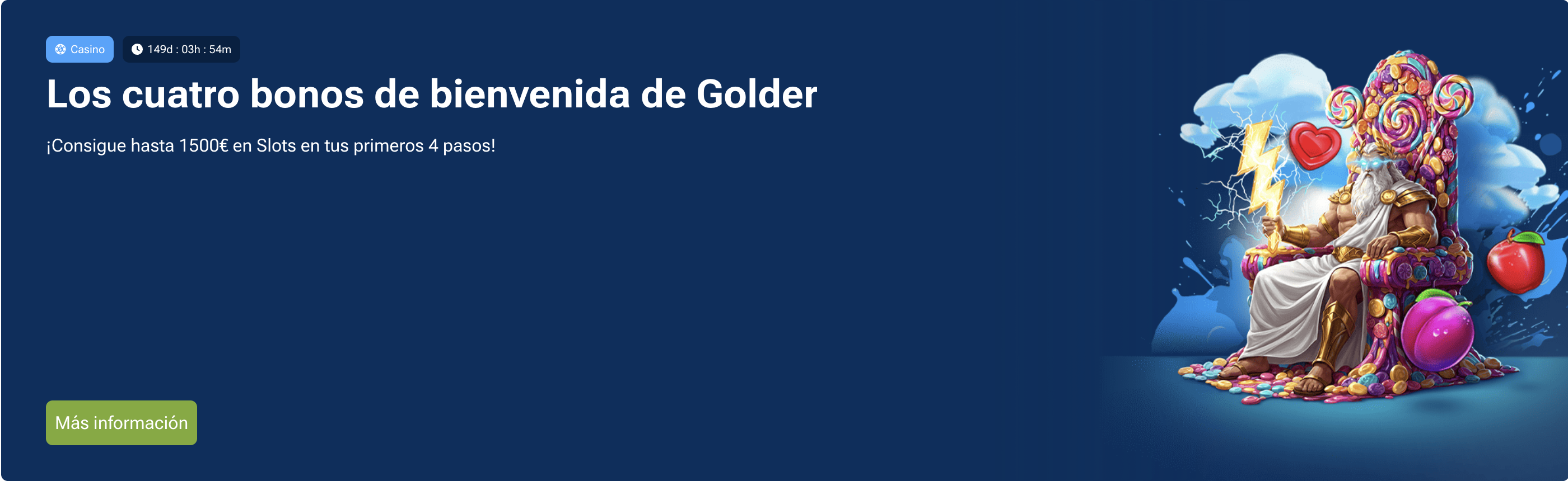 Banner promocional de un bono adicional ligado a un juego de slots en 1XBet